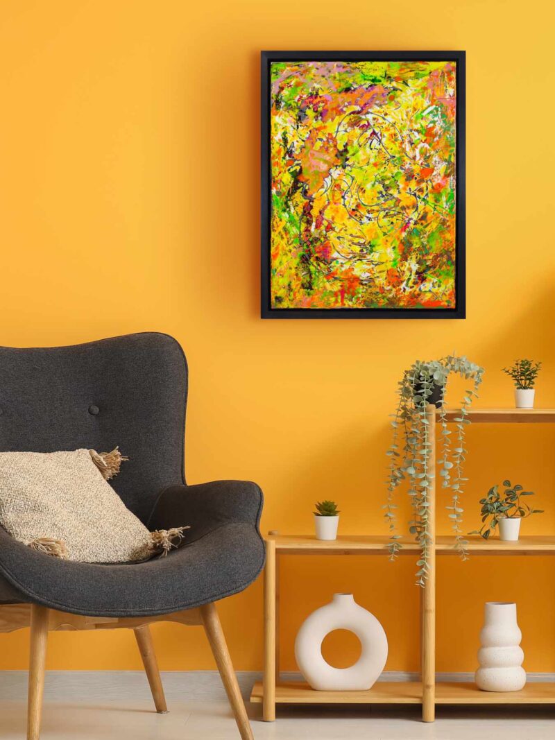 Baddha Padmãsana Abstract Painting