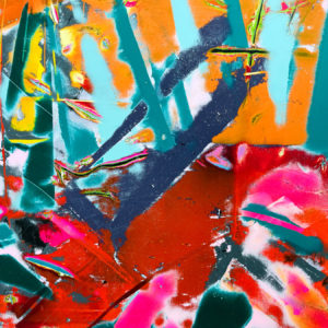Trikonãsana Painting closeup