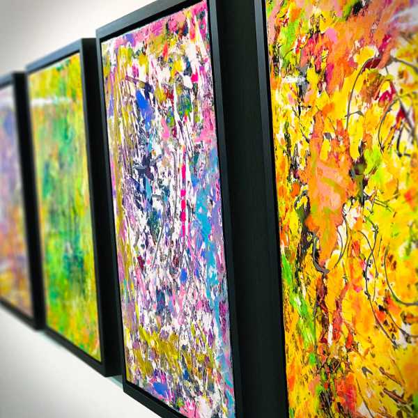 Lotus Series of Abstract Paintings