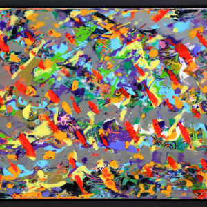 Prasarita Padottanasana Abstract Painting