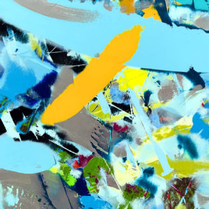 Warrior II Painting Closeup