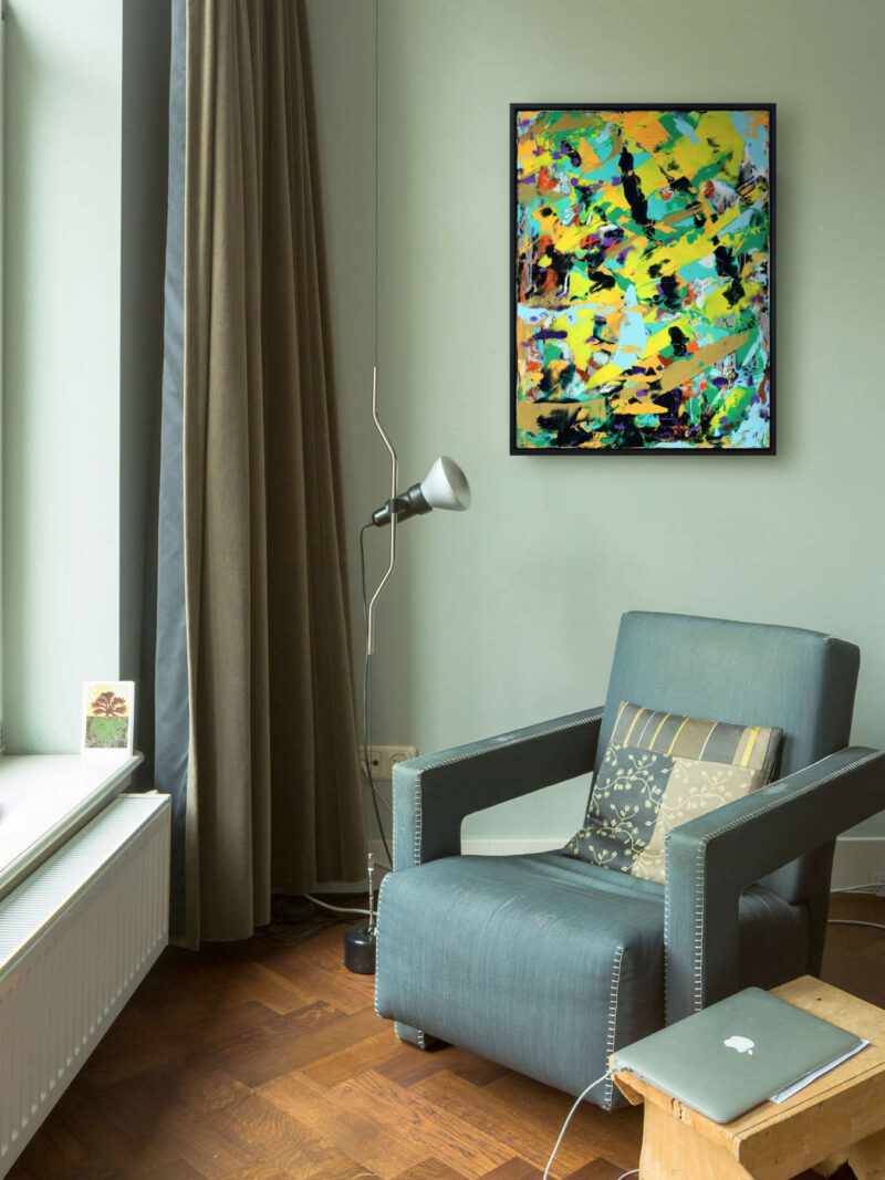 Vakrãsana (L) Abstract Painting - Image 2
