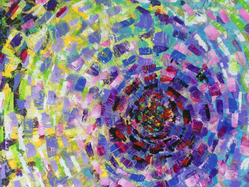 Color Vortex Abstract Painting