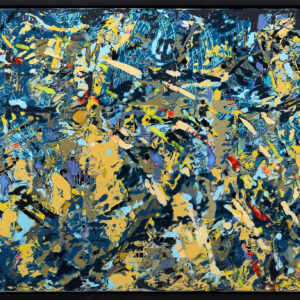 Parivrtta Aṣṭa Chandrāsana Abstract Painting