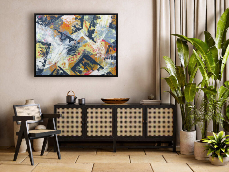Utthita Tāḍāsana Abstract Painting - Image 2