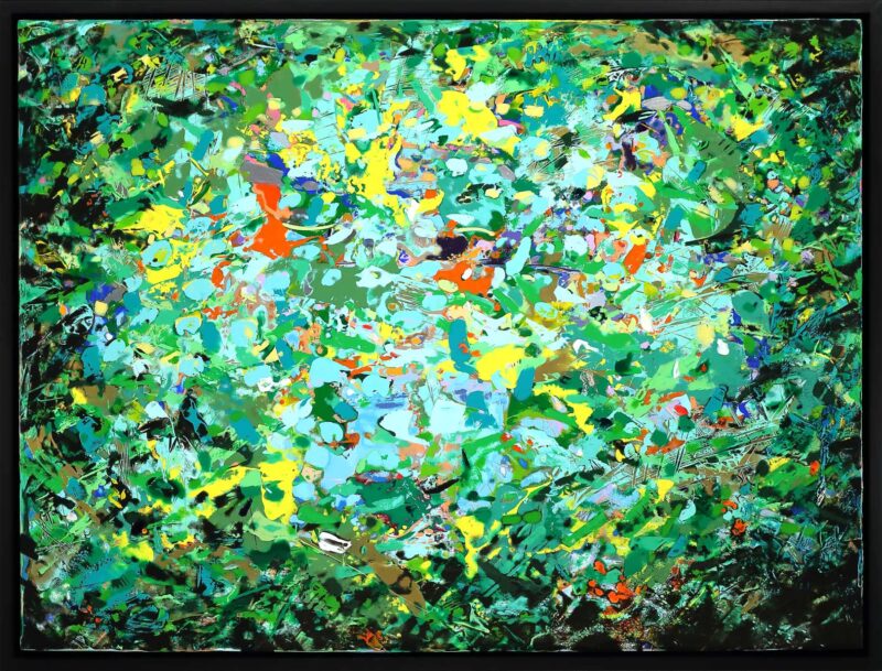 Pārśvakoṇāsana Abstract Painting