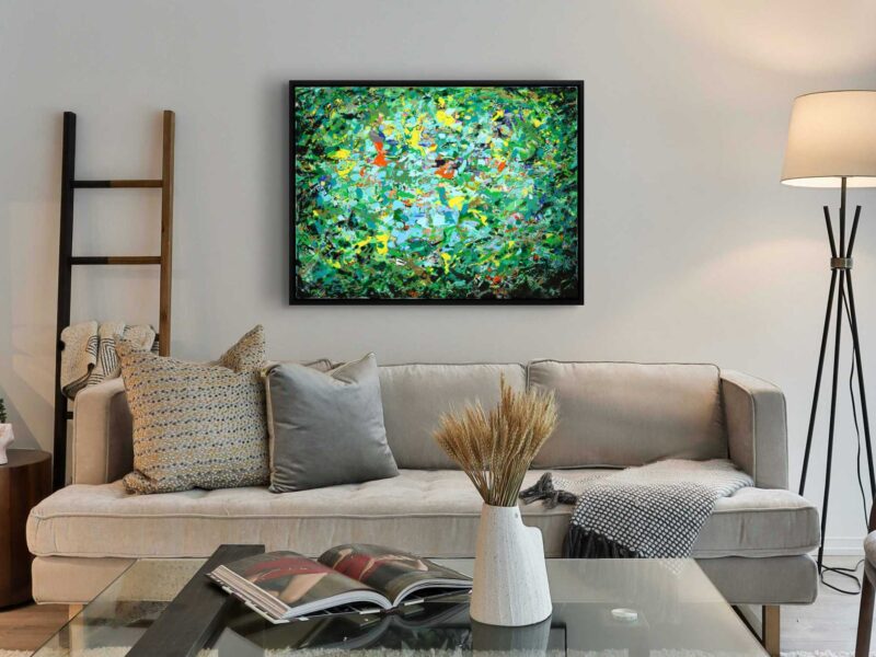 Pārśvakoṇāsana Abstract Painting - Image 2
