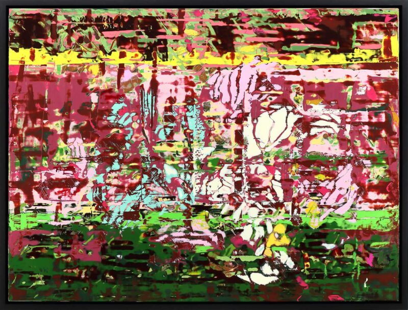 Supta Nitambāsana Abstract Painting
