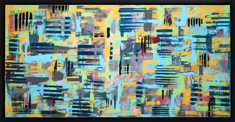 Vyāghrāsana Abstract Painting