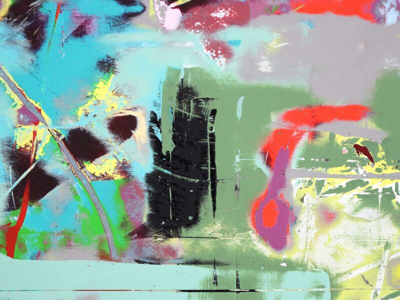 Añjaneyāsana Abstract Painting - Image 3