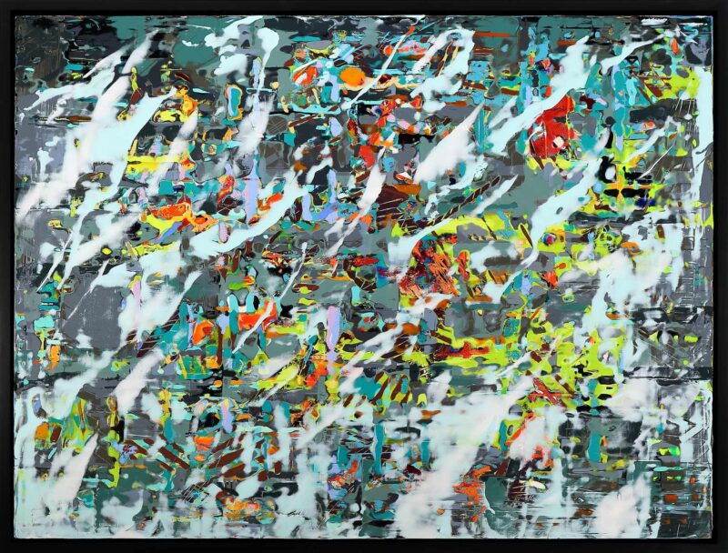 Vīrabhadrāsana C Abstract Painting