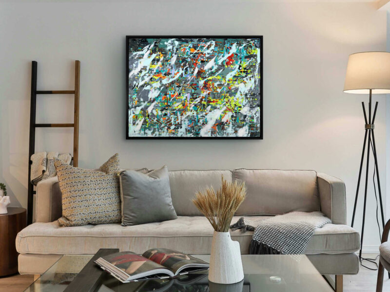 Vīrabhadrāsana C Abstract Painting - Image 2