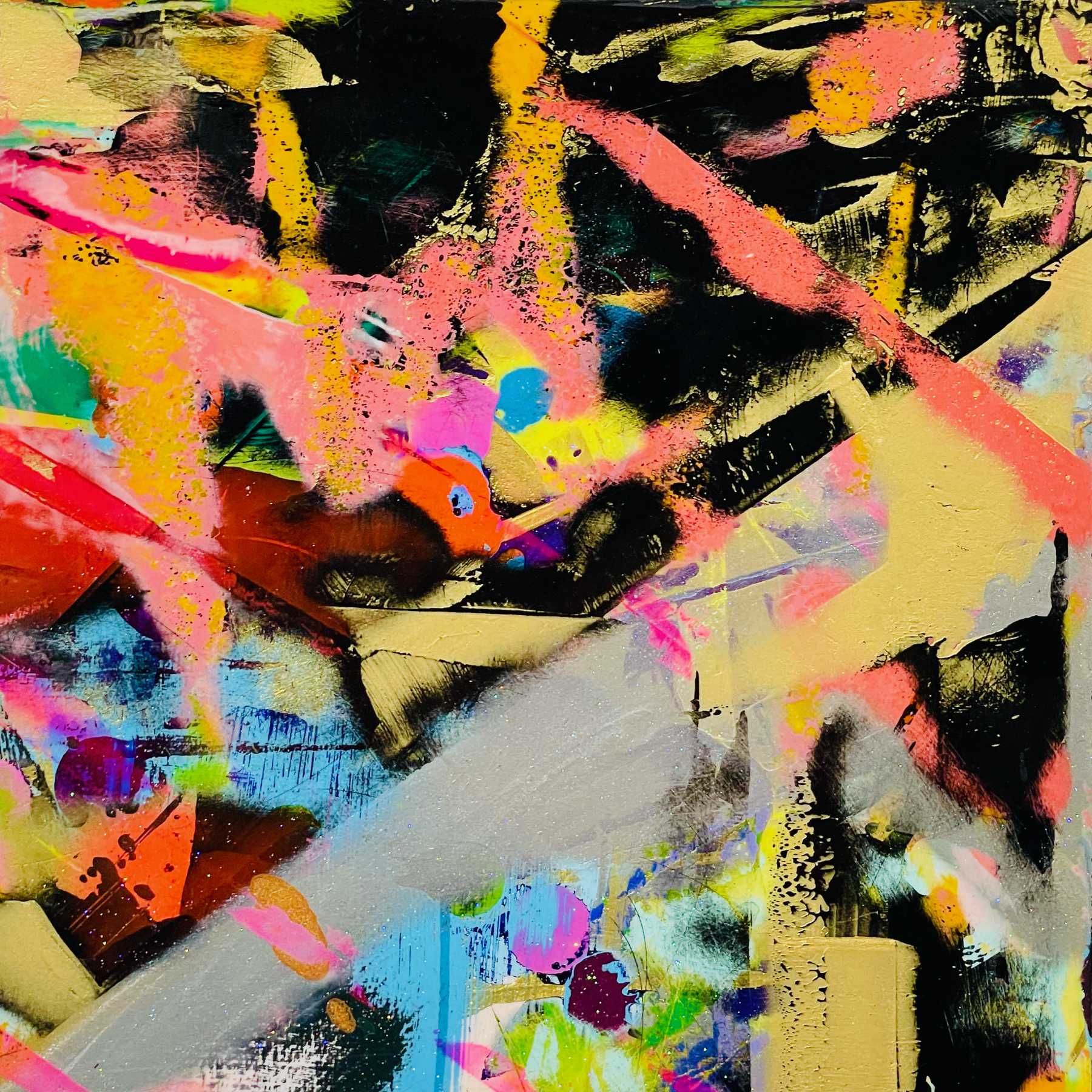 Dhyāna Mudra F Abstract Painting