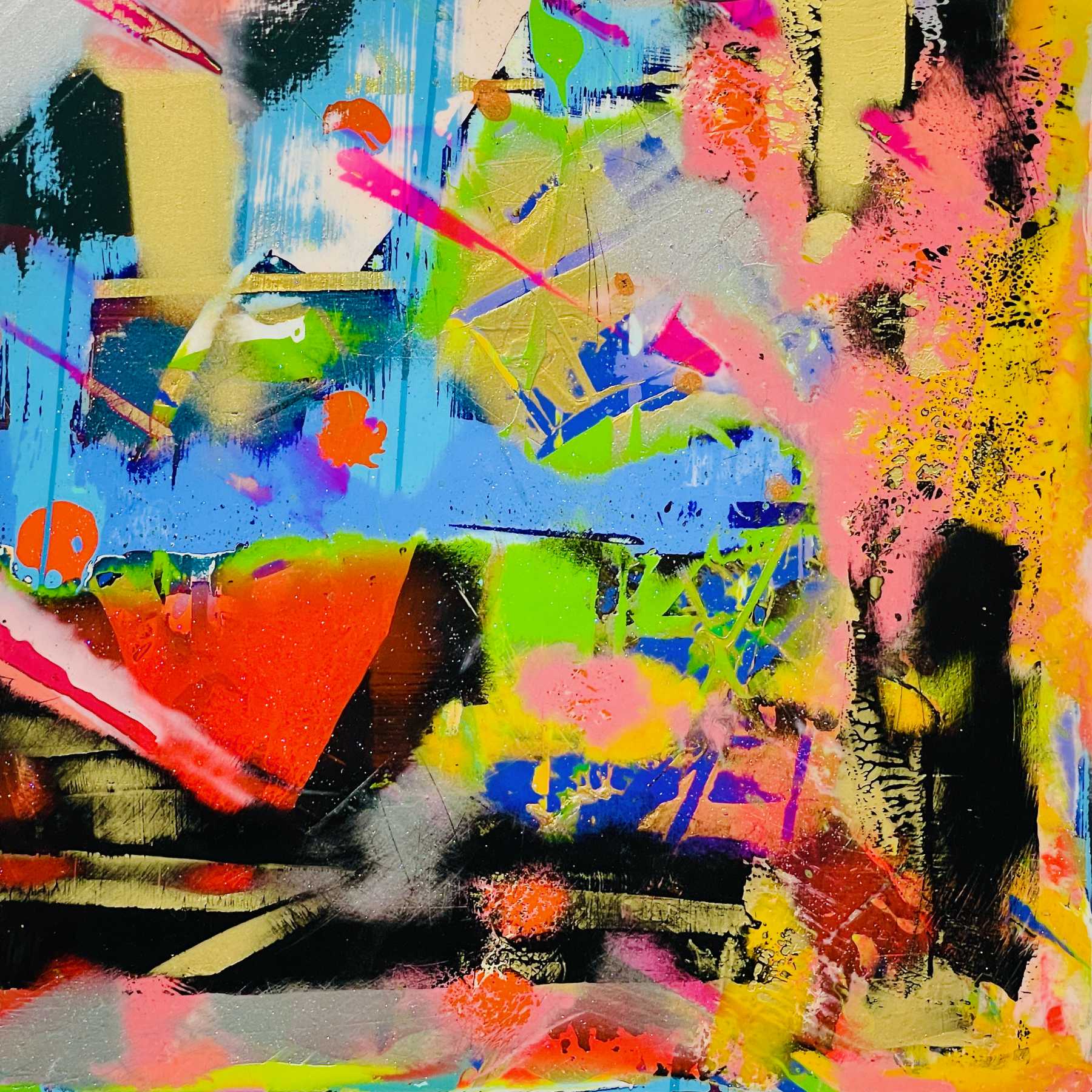 Dhyāna Mudra H Abstract Painting