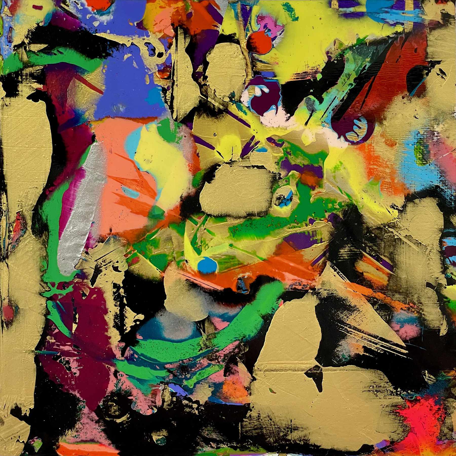 Dhyāna Mudra C Abstract Painting