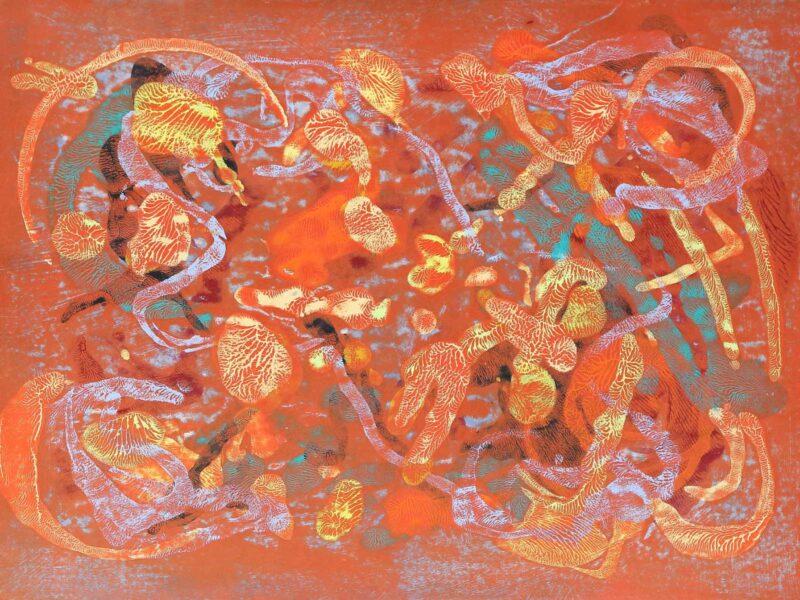 Auspicious Festival Abstract Painting