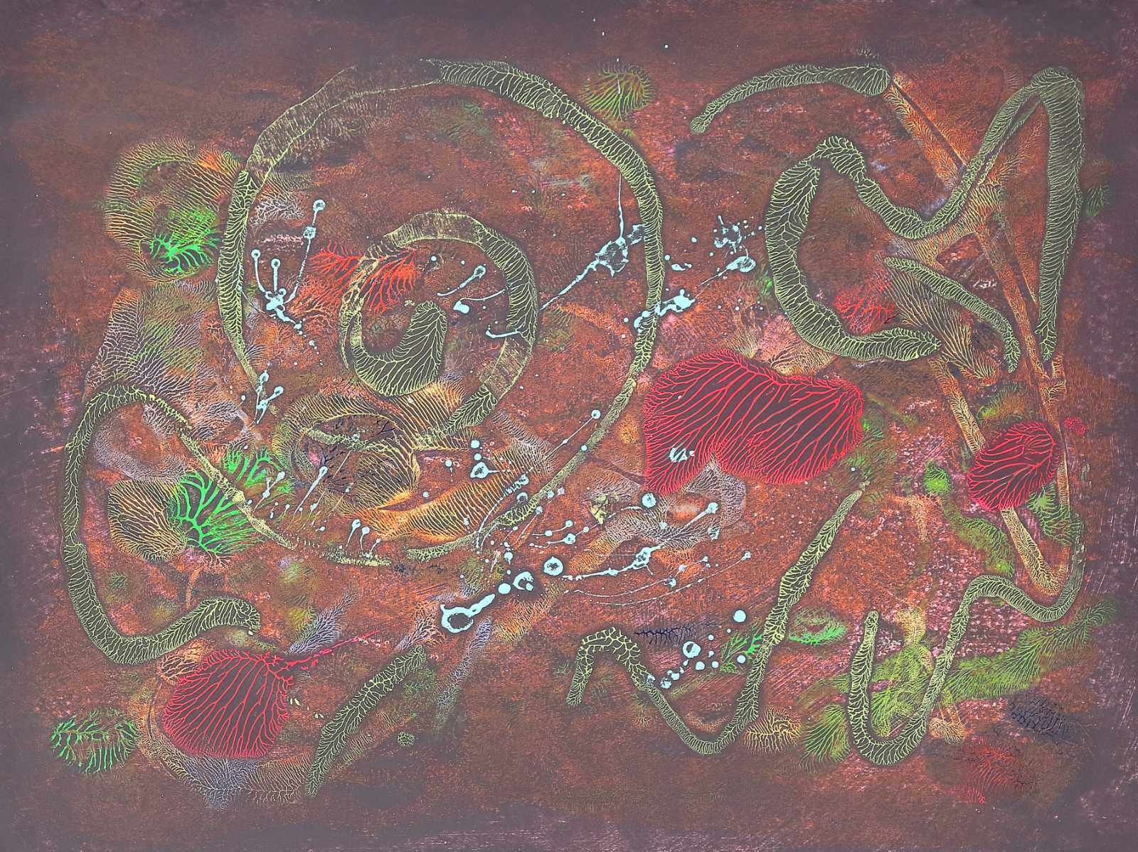 Auspicious Morning Abstract Painting