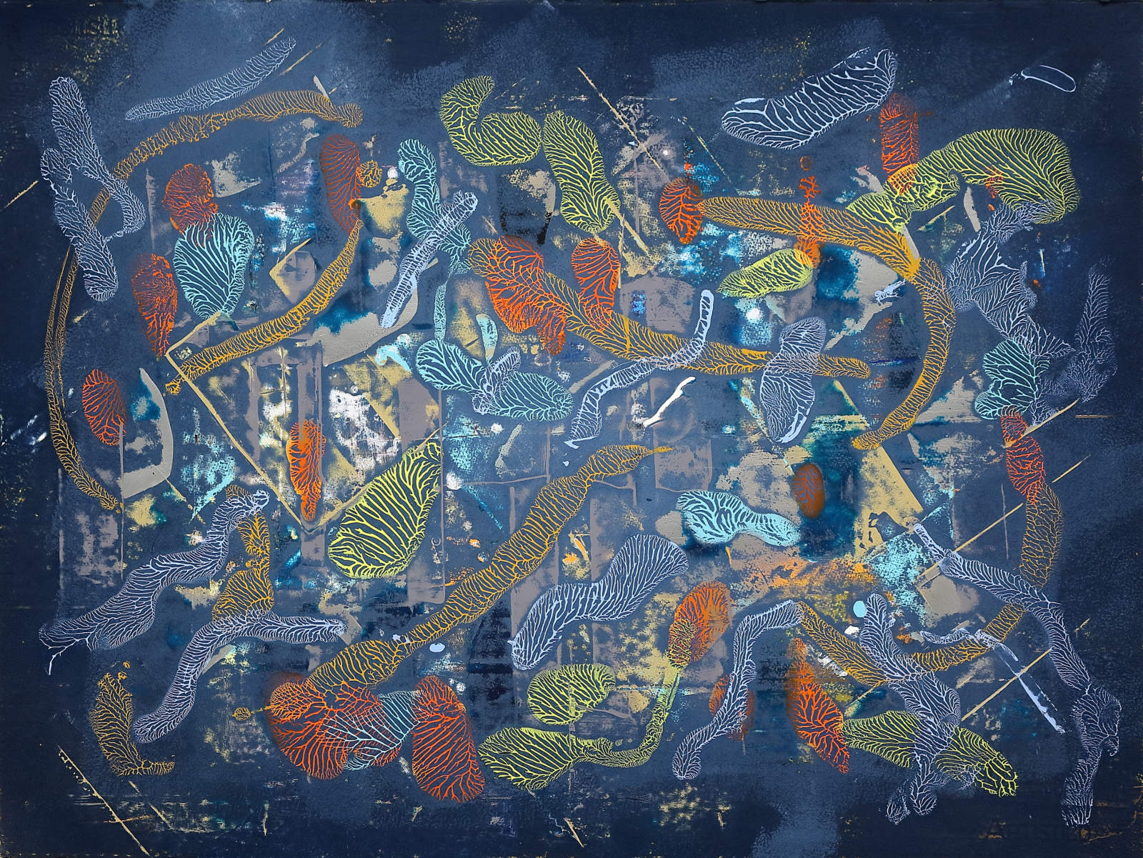Auspicious Practice Abstract Painting