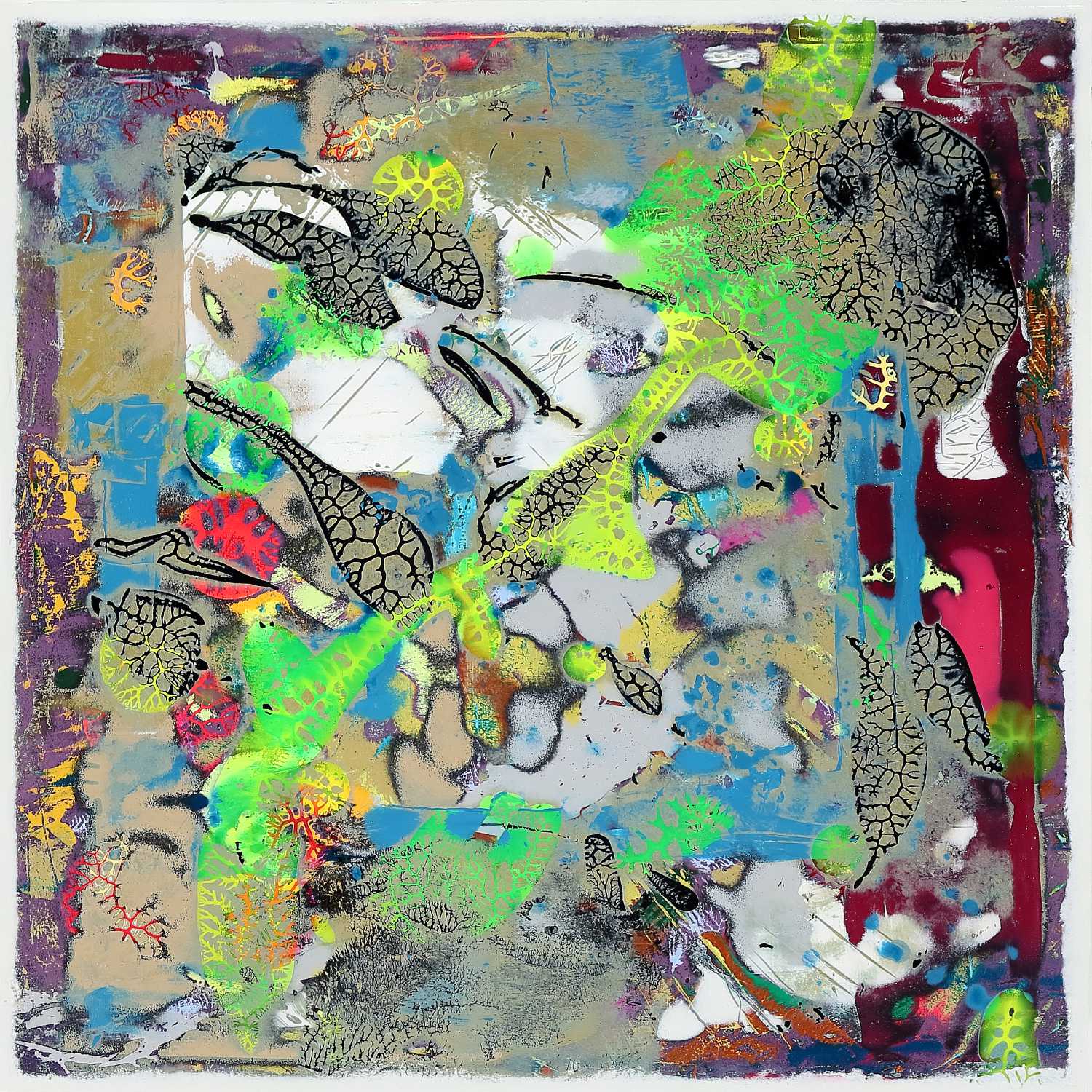 Bitilāsana Abstract Painting