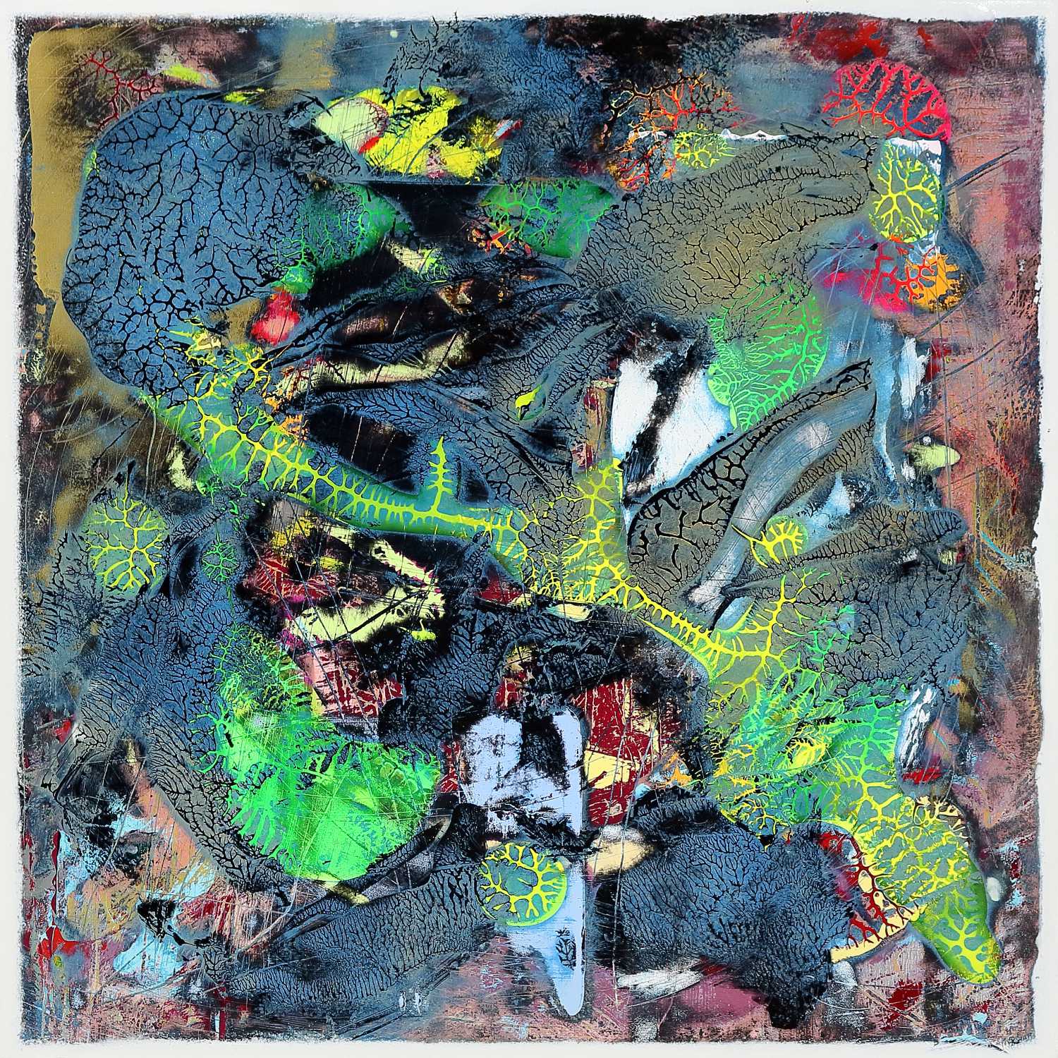 Mārjāryāsana Abstract Painting